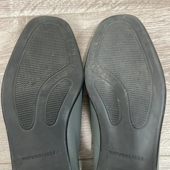 Naturalizer Dual Action Foam Gray Leather Loafers slip-on flats 8.5 - Picture 11 of 16